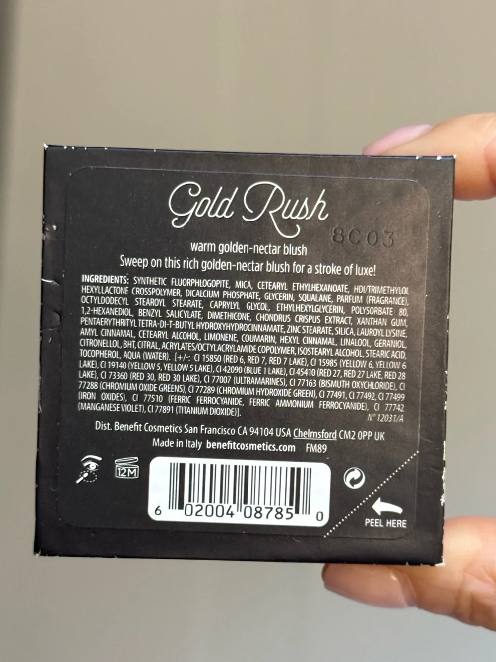 Benefit brand new